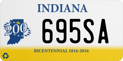 IN license plate 695SA