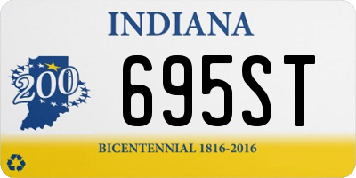 IN license plate 695ST