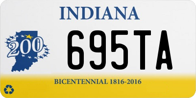 IN license plate 695TA