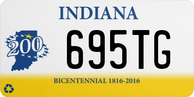 IN license plate 695TG