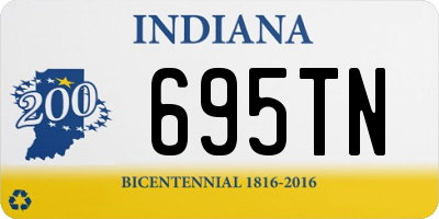 IN license plate 695TN