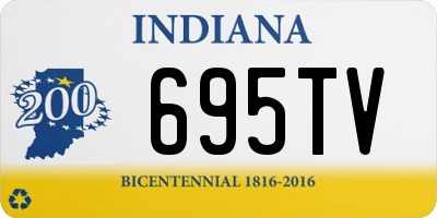 IN license plate 695TV