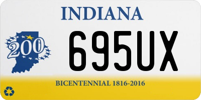 IN license plate 695UX