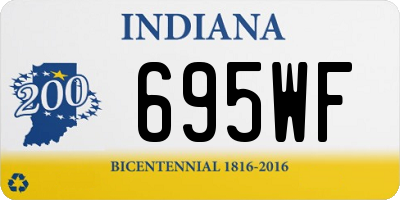 IN license plate 695WF