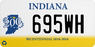 IN license plate 695WH