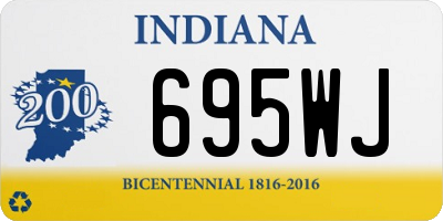 IN license plate 695WJ