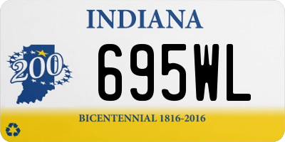 IN license plate 695WL