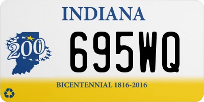 IN license plate 695WQ