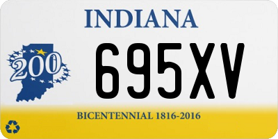 IN license plate 695XV