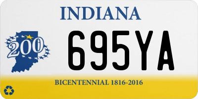 IN license plate 695YA
