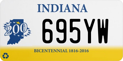 IN license plate 695YW