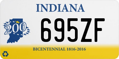 IN license plate 695ZF