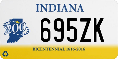 IN license plate 695ZK