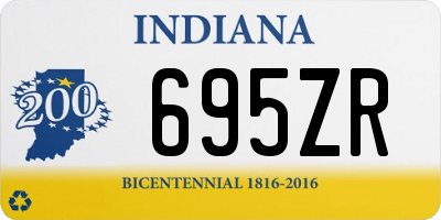 IN license plate 695ZR