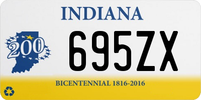 IN license plate 695ZX