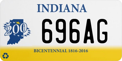 IN license plate 696AG