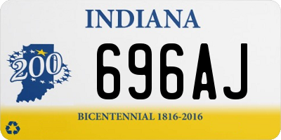 IN license plate 696AJ