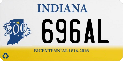 IN license plate 696AL