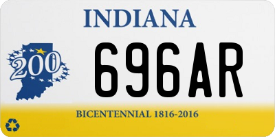 IN license plate 696AR