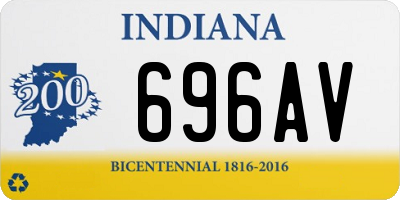 IN license plate 696AV