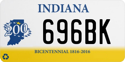 IN license plate 696BK