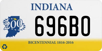IN license plate 696BO