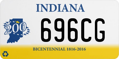 IN license plate 696CG