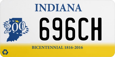 IN license plate 696CH