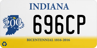 IN license plate 696CP