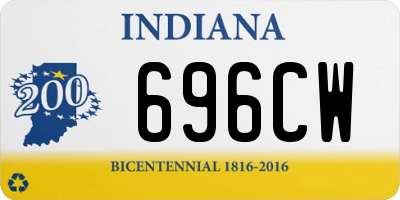 IN license plate 696CW