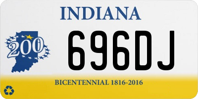IN license plate 696DJ