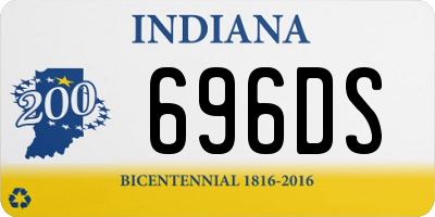 IN license plate 696DS