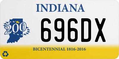 IN license plate 696DX