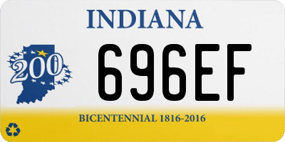 IN license plate 696EF