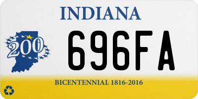 IN license plate 696FA