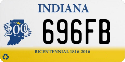 IN license plate 696FB