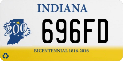 IN license plate 696FD