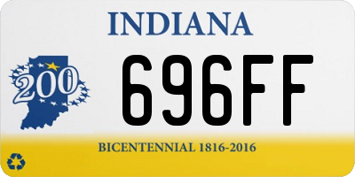 IN license plate 696FF