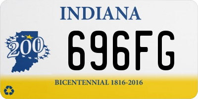 IN license plate 696FG