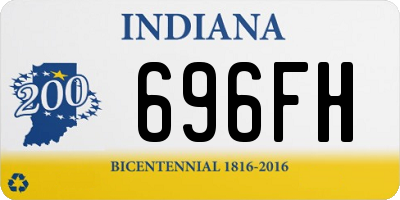 IN license plate 696FH