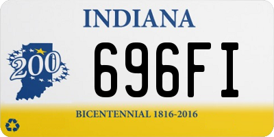 IN license plate 696FI