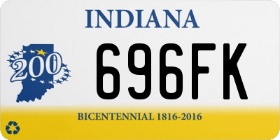 IN license plate 696FK