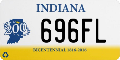 IN license plate 696FL
