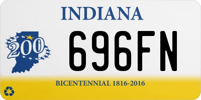 IN license plate 696FN