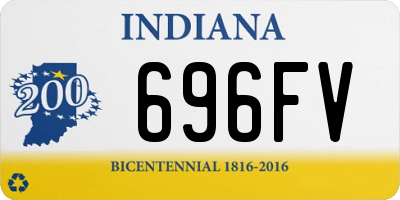 IN license plate 696FV