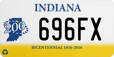 IN license plate 696FX