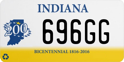 IN license plate 696GG