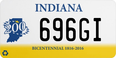 IN license plate 696GI