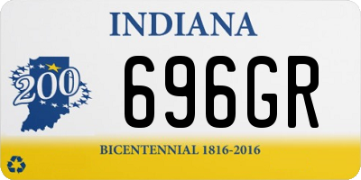 IN license plate 696GR