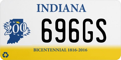 IN license plate 696GS